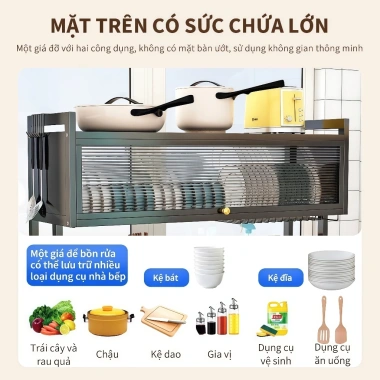 Kệ rửa chén Newhome thép carbon sơn tĩnh điện - Chống bụi mùi, tiết kiệm không gian, giá chỉ 195.000₫ 9