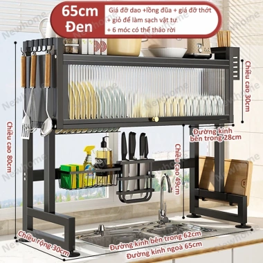 Kệ rửa chén Newhome thép carbon sơn tĩnh điện - Chống bụi mùi, tiết kiệm không gian, giá chỉ 195.000₫ 10