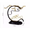 Kệ rượu vang 6 móc treo ly kim loại mạ vàng, đế vân đá sang trọng – Giá chỉ 299.000₫ | Mei Decor 2