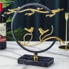 Kệ rượu vang 6 móc treo ly kim loại mạ vàng, đế vân đá sang trọng – Giá chỉ 299.000₫ | Mei Decor 5