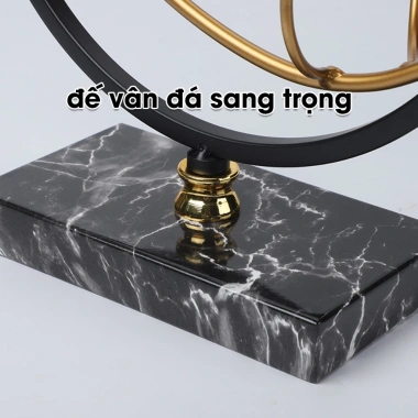 Kệ rượu vang 6 móc treo ly kim loại mạ vàng, đế vân đá sang trọng – Giá chỉ 299.000₫ | Mei Decor