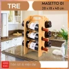Kệ rượu vang để bàn gỗ tre sang trọng - Giá chỉ 298.000₫, giảm từ 369.520₫ 3