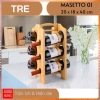 Kệ rượu vang để bàn gỗ tre sang trọng - Giá chỉ 298.000₫, giảm từ 369.520₫ 4