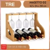 Kệ rượu vang để bàn gỗ tre sang trọng - Giá chỉ 298.000₫, giảm từ 369.520₫ 6