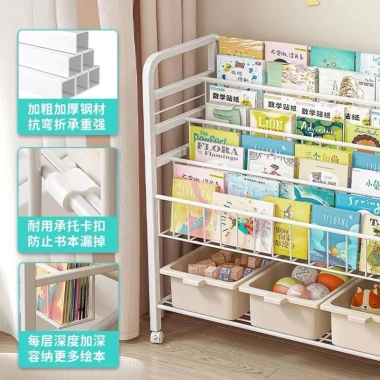 Kệ sách đa năng có bánh xe di chuyển cho bé - Tiết kiệm không gian, dễ di chuyển, 550.000 VND 2 Kệ sách đa năng có bánh xe di chuyển cho bé - Tiết kiệm không gian, dễ di chuyển, 550.000 VND 2