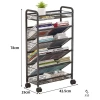 Kệ sách đa năng + xe đẩy lưu trữ đồ, mỹ phẩm - Gọn gàng, FreeShip, giá 289.000đ 4
