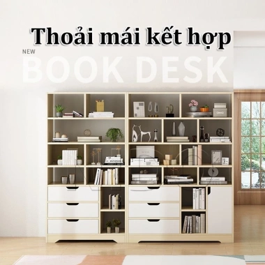 Kệ Sách Để Sàn Gỗ Chống Ẩm Cao Cấp - Thiết Kế Hiện Đại, Giá Ưu Đãi 366.630₫