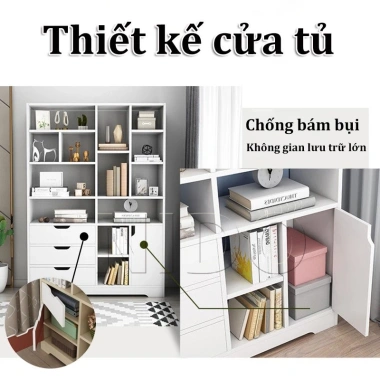 Kệ Sách Để Sàn Gỗ Chống Ẩm Cao Cấp - Thiết Kế Hiện Đại, Giá Ưu Đãi 366.630₫