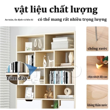 Kệ Sách Để Sàn Gỗ Chống Ẩm Cao Cấp - Thiết Kế Hiện Đại, Giá Ưu Đãi 366.630₫
