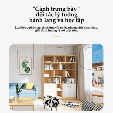 Kệ Sách Để Sàn Gỗ Chống Ẩm Cao Cấp - Thiết Kế Hiện Đại, Giá Ưu Đãi 366.630₫