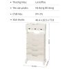 Kệ sách đứng đa năng LoviOffice 9.158 - Giá sách di động bánh xe nhỏ gọn, nhiều ngăn, 585.000 VND 8