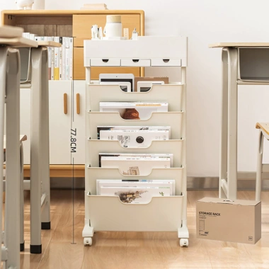 Kệ sách đứng đa năng LoviOffice 9.158 - Giá sách di động bánh xe nhỏ gọn, nhiều ngăn, 585.000 VND 9 Kệ sách đứng đa năng LoviOffice 9.158 - Giá sách di động bánh xe nhỏ gọn, nhiều ngăn, 585.000 VND 9