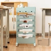 Kệ sách đứng đa năng LoviOffice 9.158 - Giá sách di động bánh xe nhỏ gọn, nhiều ngăn, 585.000 VND 10