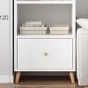 Kệ sách gỗ Bắc Âu, nhiều tầng, chân tủ cao, MDF Melamine B28 – 167.500₫ 4