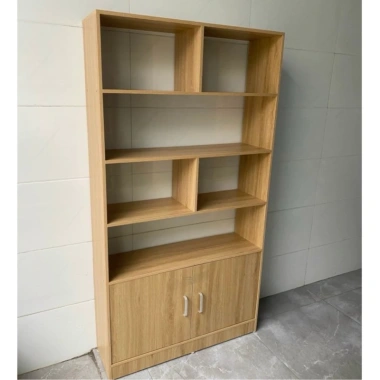 Kệ sách gỗ MDF chữ U B66 - Tủ đa tầng, giá sách đứng sang trọng, chỉ 394.400₫