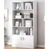Kệ sách gỗ MDF chữ U B66 - Tủ đa tầng, giá sách đứng sang trọng, chỉ 394.400₫ 9