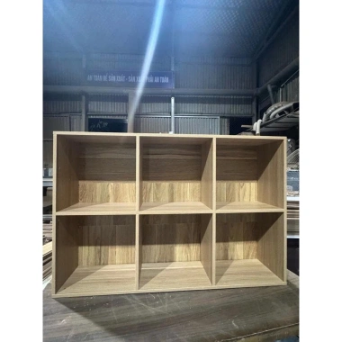 Kệ sách gỗ MDF đa năng 6 ô, chống ẩm, giá chỉ 175.000 VNĐ - Tiện lợi cho phòng
