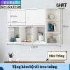 Kệ sách gỗ treo tường cánh mở - Giá sách gắn tường bo góc hiện đại, chỉ 319.000₫ 3