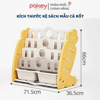 Kệ Sách Nhựa Hoả Tốc Pakey – 2 Ngăn Đồ Chơi, Đa Màu, Dày Bền, Giá Giảm 710.000đ 4