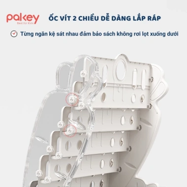 Kệ Sách Nhựa Hoả Tốc Pakey – 2 Ngăn Đồ Chơi, Đa Màu, Dày Bền, Giá Giảm 710.000đ 6