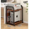 Kệ sắt 2-3 tầng cho máy in, case PC, bếp - bánh xe di động, chịu lực tốt - Chat Decor 295k 2