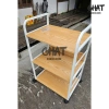 Kệ sắt 2-3 tầng cho máy in, case PC, bếp - bánh xe di động, chịu lực tốt - Chat Decor 295k 7