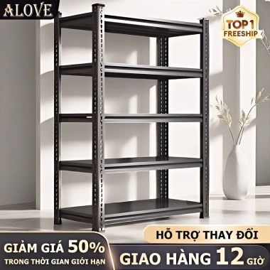 Kệ sắt đa năng ALOVE - Lưu trữ nhà bếp & phòng khách, chịu tải lớn, chống gỉ, giá 219.000₫