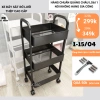 Kệ sắt đa năng cho đồ bỉm sữa và Xe Đẩy Spa lưới thép bánh xe 360 độ - Giá chỉ 84.000₫