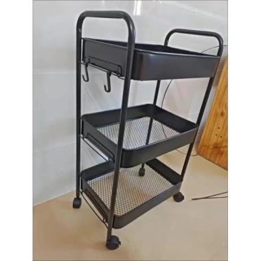 Kệ sắt đa năng cho đồ bỉm sữa và Xe Đẩy Spa lưới thép bánh xe 360 độ - Giá chỉ 84.000₫