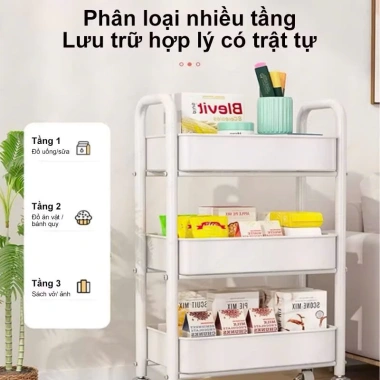 Kệ sắt đa năng cho đồ bỉm sữa và Xe Đẩy Spa lưới thép bánh xe 360 độ - Giá chỉ 84.000₫ 9 Kệ sắt đa năng cho đồ bỉm sữa và Xe Đẩy Spa lưới thép bánh xe 360 độ - Giá chỉ 84.000₫ 9