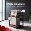 Kệ Sắt Gỗ Đa Năng 2-3 Tầng Lưu Trữ Văn Phòng, Đặt Máy In, Loa, Sách - Bánh Xe, Giá 269.000₫ 2