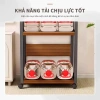 Kệ Sắt Gỗ Đa Năng 2-3 Tầng Lưu Trữ Văn Phòng, Đặt Máy In, Loa, Sách - Bánh Xe, Giá 269.000₫ 8