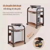 Kệ Sắt Gỗ Đa Năng 2-3 Tầng Lưu Trữ Văn Phòng, Đặt Máy In, Loa, Sách - Bánh Xe, Giá 269.000₫ 9