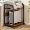 Kệ Sắt Gỗ Đa Năng 2-3 Tầng Lưu Trữ Văn Phòng, Đặt Máy In, Loa, Sách - Bánh Xe, Giá 269.000₫ 10