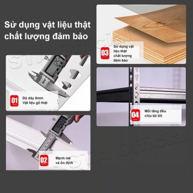 Kệ sắt gỗ đa năng BOENIN – Bền bỉ, giá phải chăng, chỉ 303.050 VND