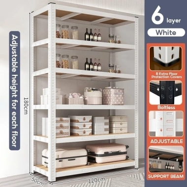 Kệ sắt & gỗ đa năng MIST - Giá đựng đồ bếp cao sàn, có thể điều chỉnh, chỉ 235.000₫