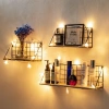 Kệ Sắt Treo Tường Đáy Gỗ - Decor Phòng, Giá Để Đồ 80k, Tiện Lợi, Sang Trọng 6