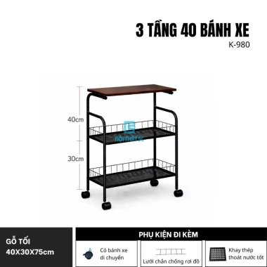 Kệ spa 3-4 tầng có bánh xe, mặt gỗ, khung thép sơn tĩnh điện – Tiện lợi cho bỉm sữa, giá chỉ 250.000 10 Kệ spa 3-4 tầng có bánh xe, mặt gỗ, khung thép sơn tĩnh điện – Tiện lợi cho bỉm sữa, giá chỉ 250.000 10