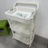 Kệ spa 3 tầng nhựa cao cấp, bánh xe di chuyển, cho bếp và tắm - giá 35k 8