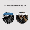 Kệ thép chống gỉ sơn đen đa năng bếp, bánh xe, chịu tải cao, đựng đồ lò nướng 9