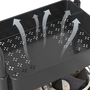 Kệ Tiện Lợi 4 Tầng BG-4.026 Xe Đẩy Spa YTC Đa Năng, Bánh Xe Không Khóa - Giá 125k 5