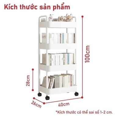 Kệ Tiện Lợi 4 Tầng BG-4.026 Xe Đẩy Spa YTC Đa Năng, Bánh Xe Không Khóa - Giá 125k 8