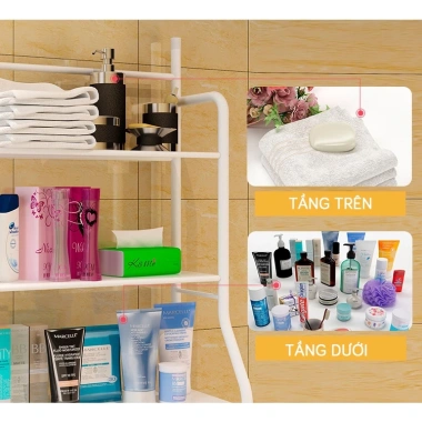 Kệ Toilet INOX 3 Tầng Nhập Khẩu Đa Năng Giá 210.000 VND Giảm Sốc Chống Gỉ Bền Bỉ