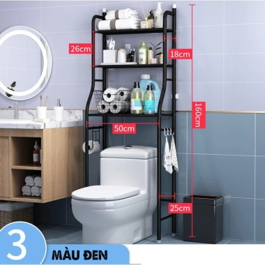 Kệ Toilet INOX 3 Tầng Nhập Khẩu Đa Năng Giá 210.000 VND Giảm Sốc Chống Gỉ Bền Bỉ