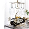 Kệ treo ly rượu Pehouse khung kim loại mạ vàng đồng, kèm kệ 2 chai - Giá ưu đãi 299.000đ 8