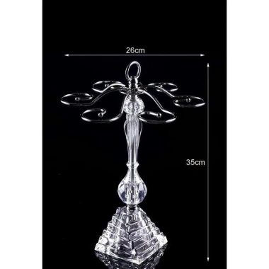 Kệ treo ly rượu vang inox chân thủy tinh tân cổ điển – Đẹp cao cấp cho bàn Tết 8 Kệ treo ly rượu vang inox chân thủy tinh tân cổ điển – Đẹp cao cấp cho bàn Tết 8