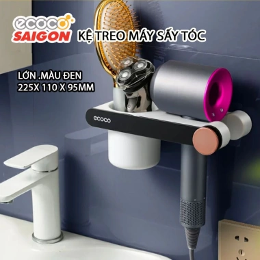 Kệ treo máy sấy tóc dán tường Dyson - Kệ nhà tắm Ecoco E2.208, tiết kiệm không gian, 49.000₫ 2