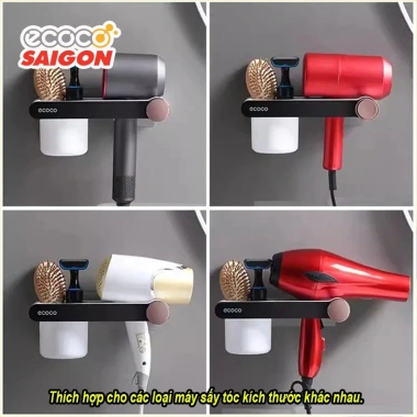 Kệ treo máy sấy tóc dán tường Dyson - Kệ nhà tắm Ecoco E2.208, tiết kiệm không gian, 49.000₫ 3