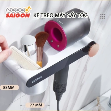 Kệ treo máy sấy tóc dán tường Dyson - Kệ nhà tắm Ecoco E2.208, tiết kiệm không gian, 49.000₫ 7