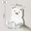 Kệ treo máy sấy tóc hình gấu ABS - Dán tường gọn gàng, đáng yêu, giảm còn 24.000 VND 4
